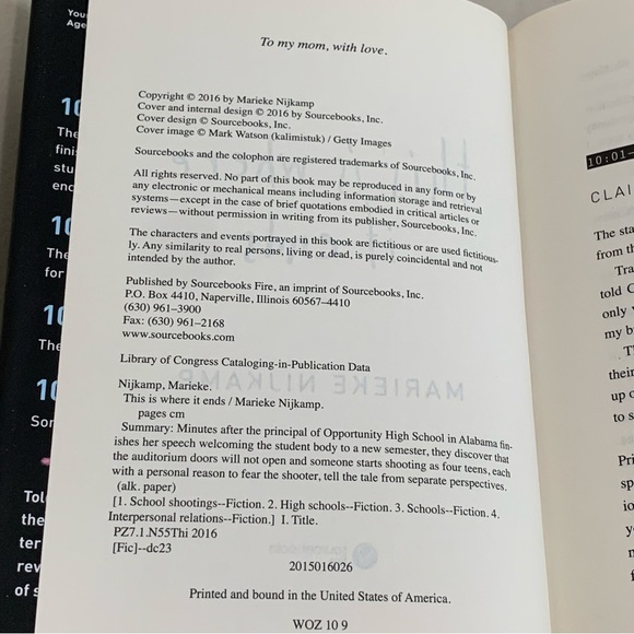 3/$20🎁 This is Where It Ends by Marieke Nijkamp Hardcover Book MUST READ BOOK! - Picture 2 of 3